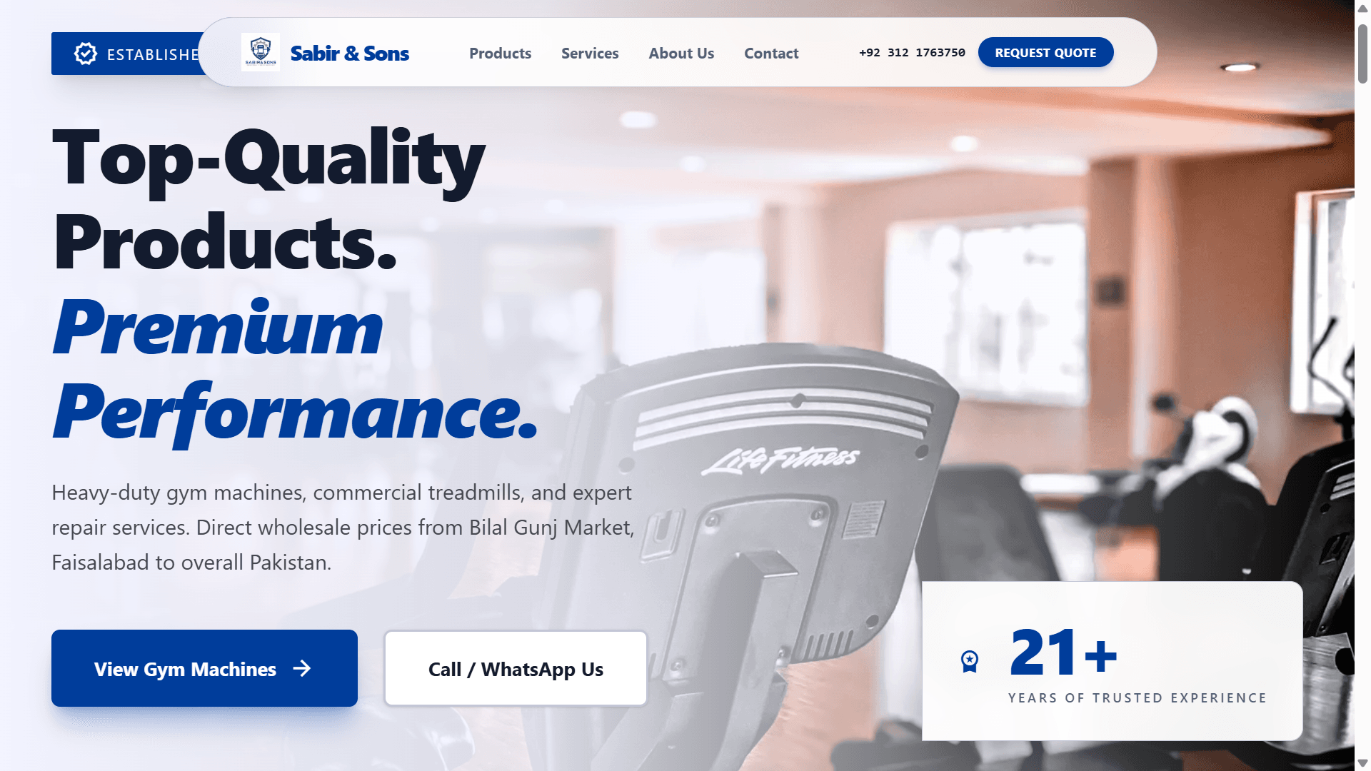 Sabir & Sons: Business Website